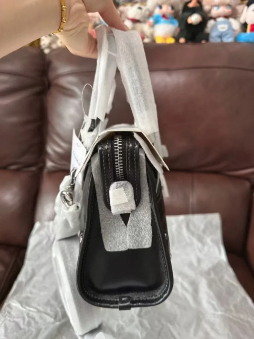 Coach structured satchel